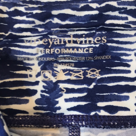 Vineyard Vines Watercolor Lines Printed Performance Leggings - Picture 8 of 11